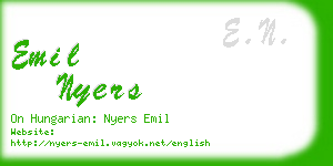 emil nyers business card